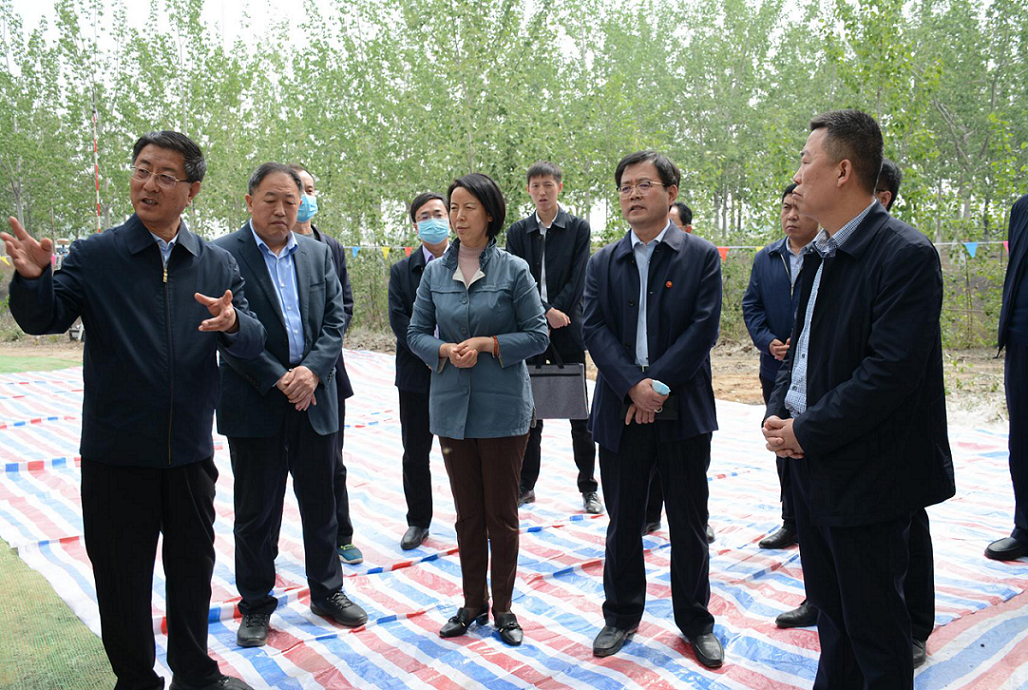 市人大常委会副主任杜自立贾爱珍赴河津市调研一联五包联项目建设情况